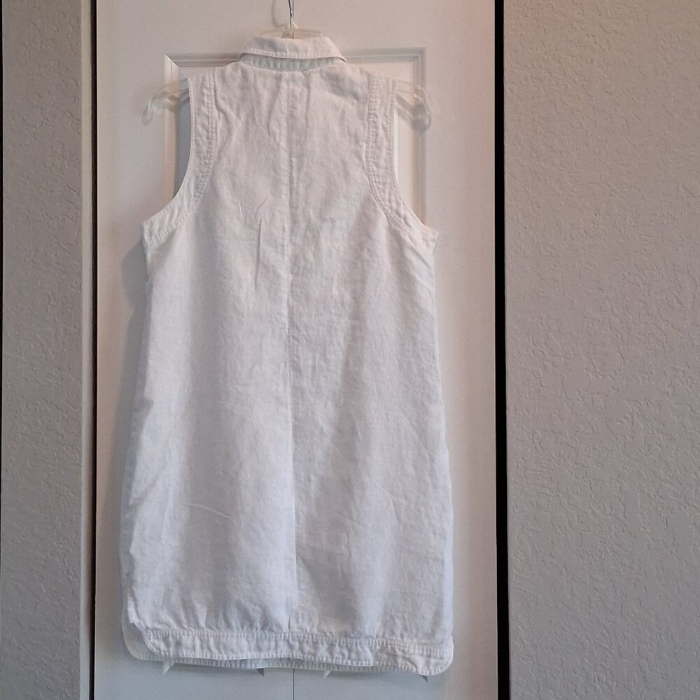 Michael Kors White Sleeveless Midi Shirt Dress - Picture 3 of 16